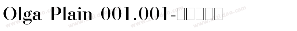 Olga Plain 001.001字体转换